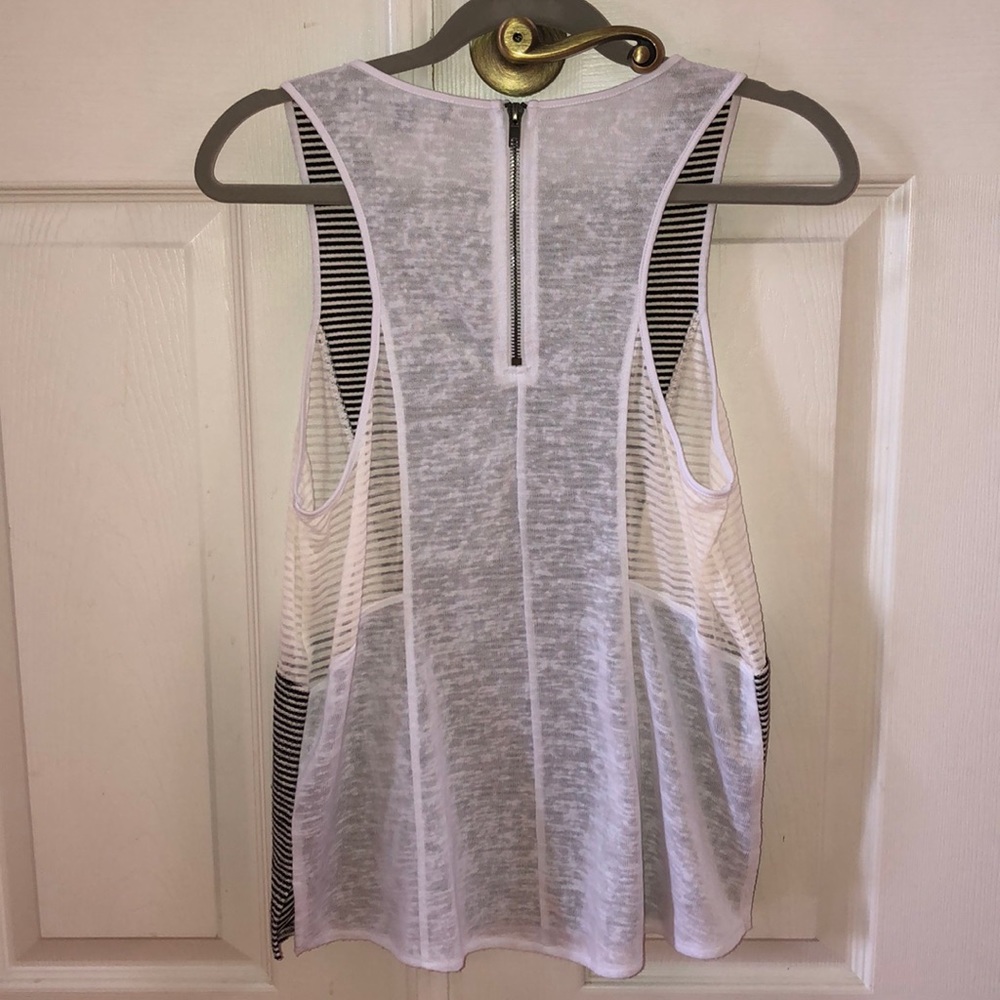 EUC. Sanctuary mixed fabric top.